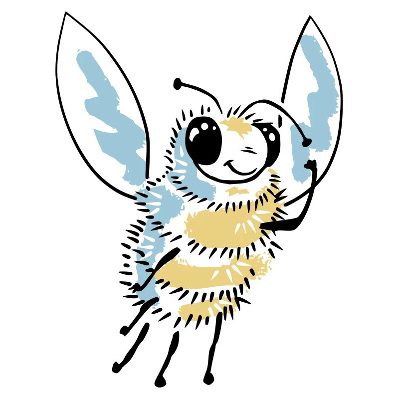 Happy bee - graphisme vectoriel