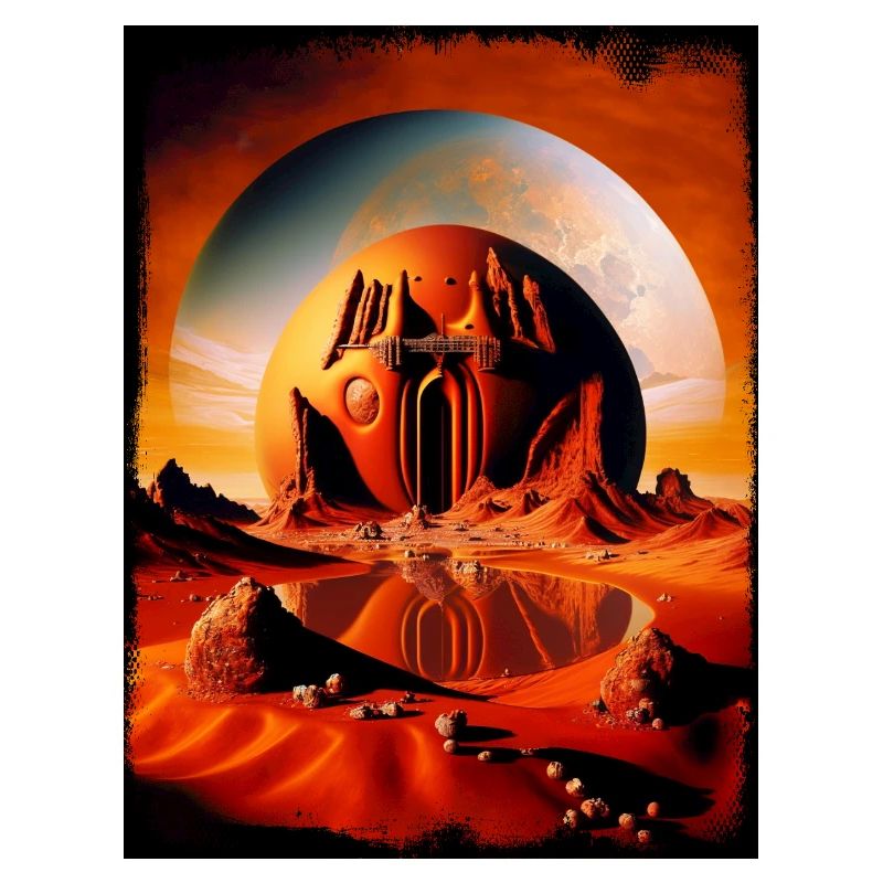 Roter Mondtempel Desert Sphere