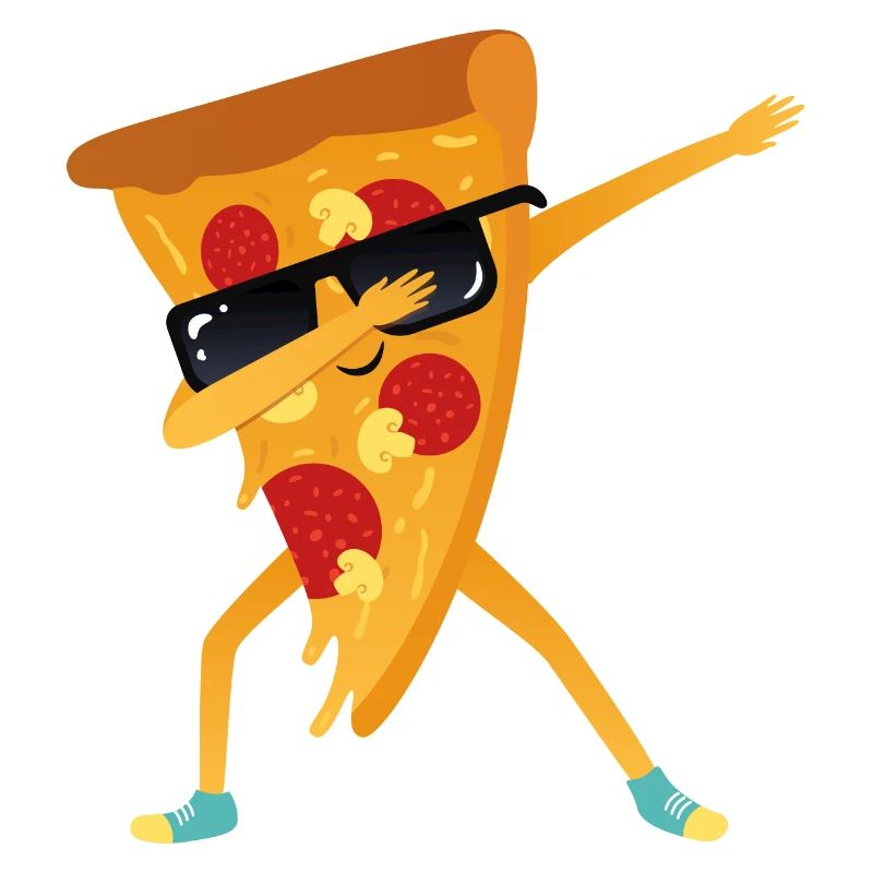 Dabbing Pizza With Sunglasses - Dab Dance Gift