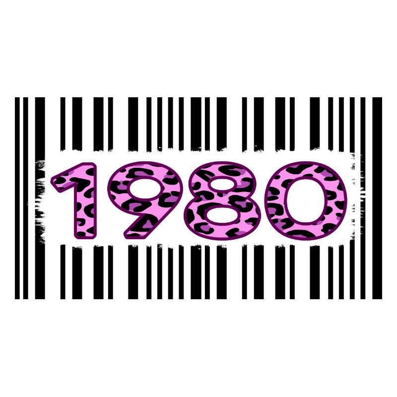 1980 Anniversaire Barcode Pink Leopard