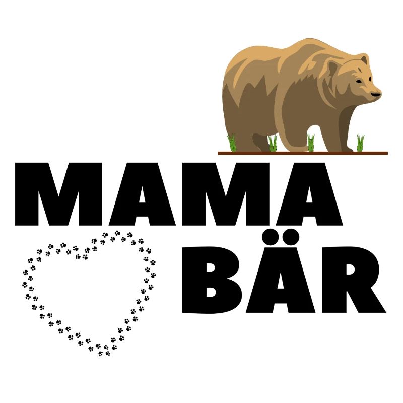 Mama Mutter Bear Bär Mamabär Muttertag Tier Anim