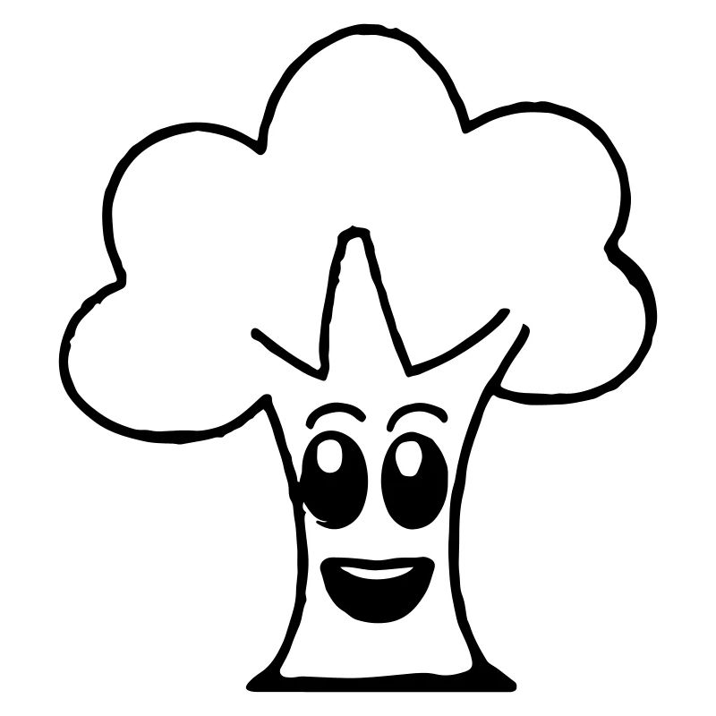 Tree with face Smile Cute tree