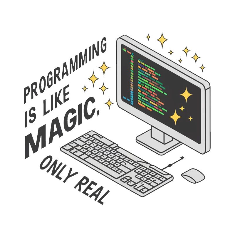 La programmation est comme de la magie, mais réelle.