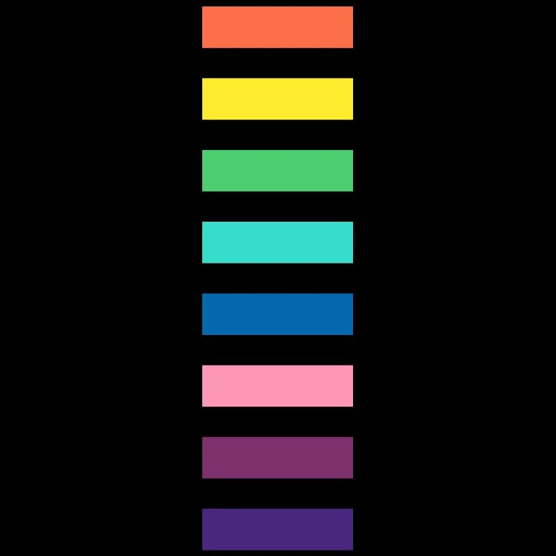 Schattierungen eines Regenbogens