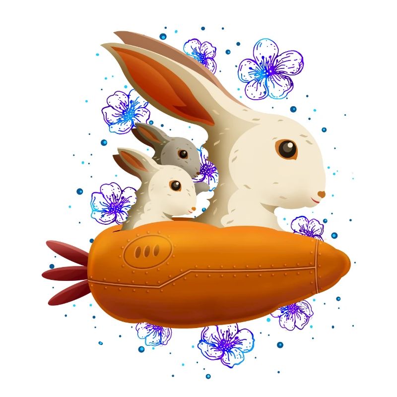 LAPINS DANS L’ESPACE