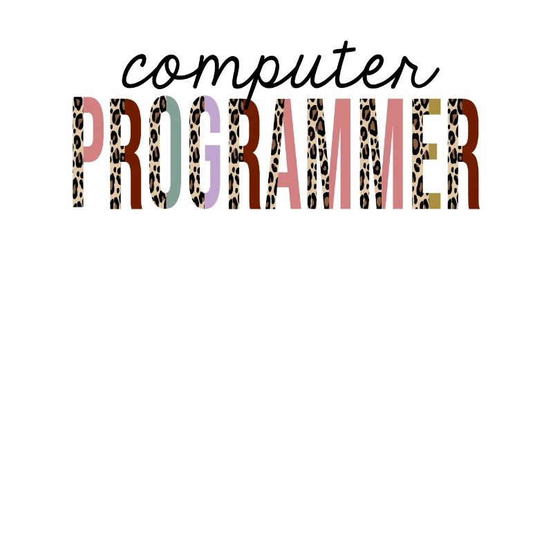 Computer Programmer Leopard Print Funny