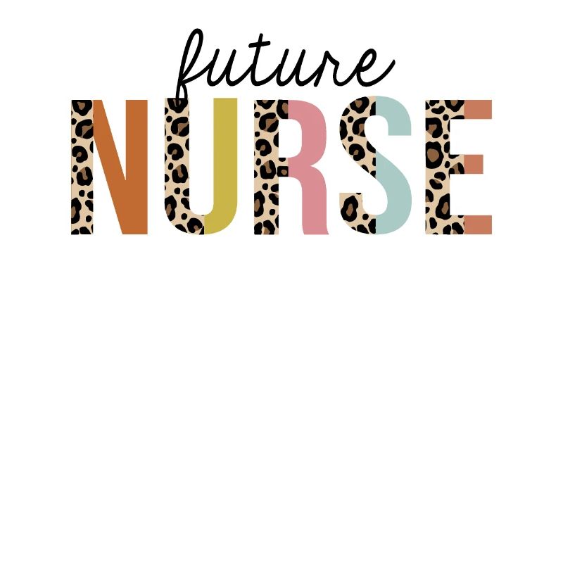 Future Nurse Leopard Print Registered RN Nursing