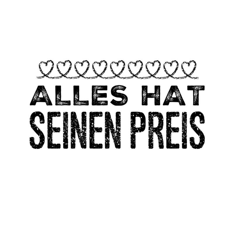man muss einen Preis bezahlen