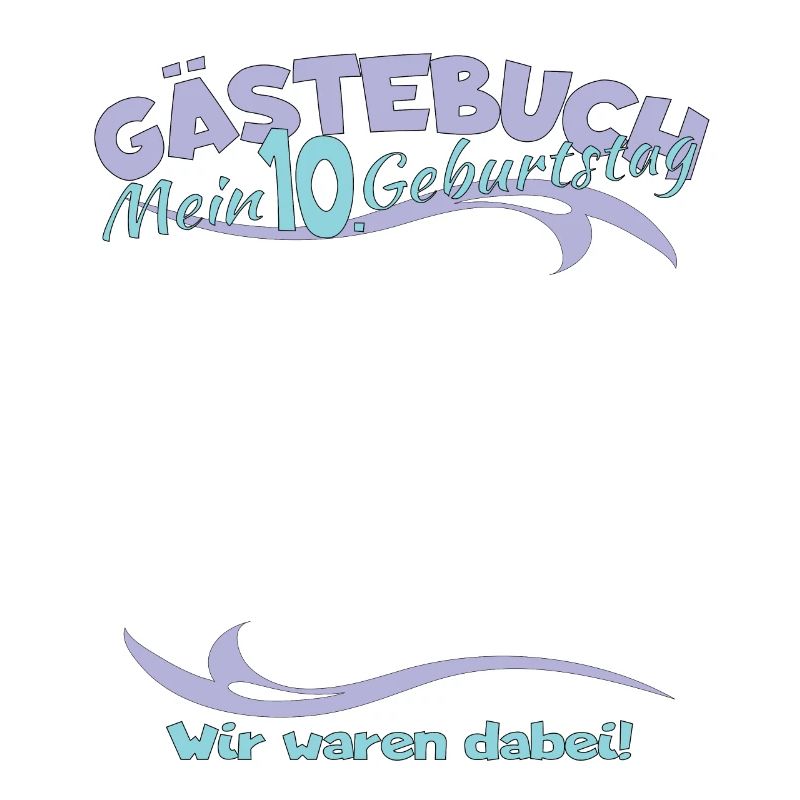 10. Geburtstag Junge & Mädchen Gästebuch