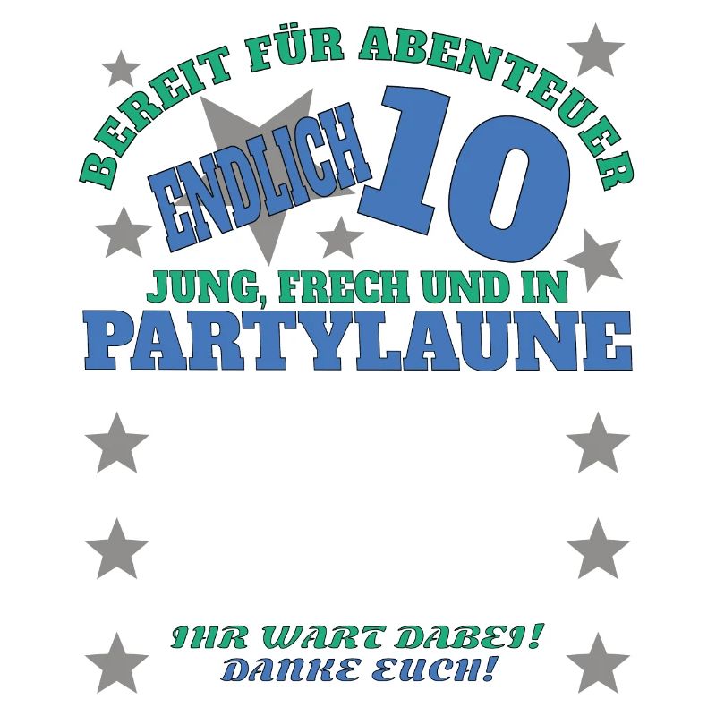 10. Geburtstag Mädchen & Junge Gästebuch