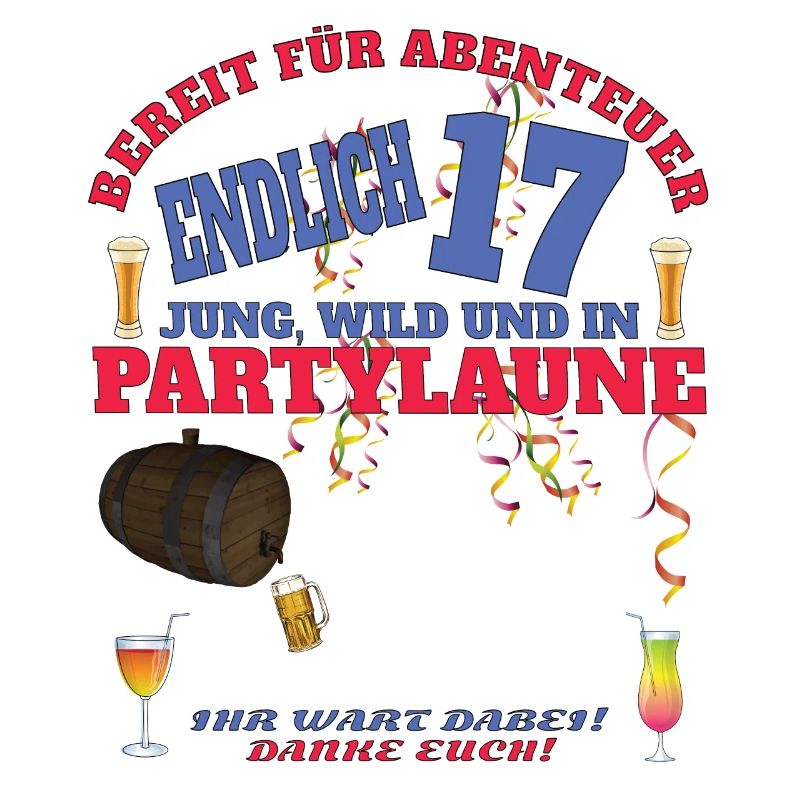 17. Geburtstag Mädchen & Junge Gästebuch