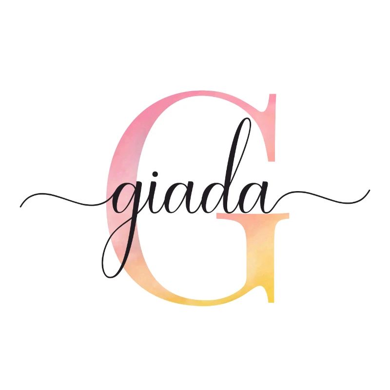G| Monogramme | Nom | Giada |Aquarelle