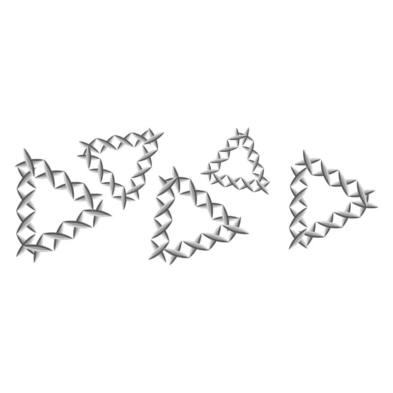 grey pattern cross triangles