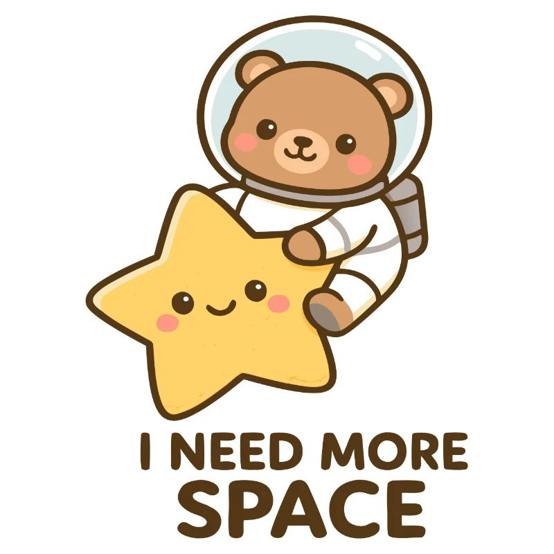 Ours en peluche spatial avec un ami étoile