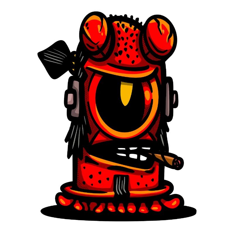 Red Devil Cigar Caricature