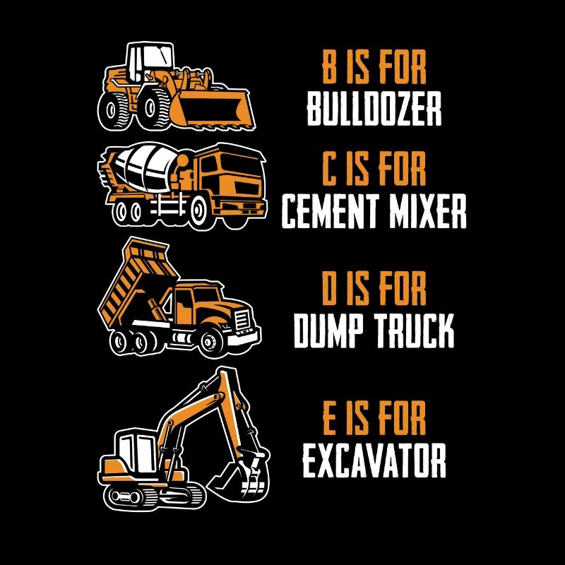 E stands for excavator for excavator drivers