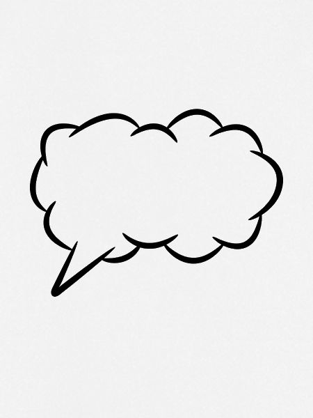 Speech bubble thought bubble