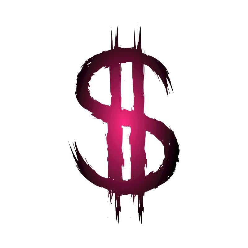 Signe dollar dollar argent