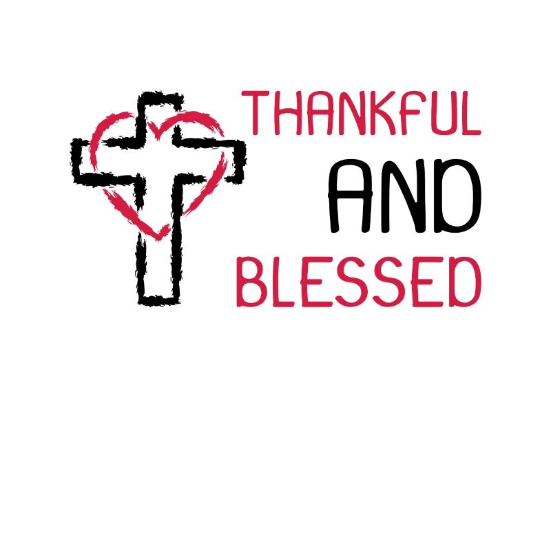 Grateful and Blessed Cross symbol gift
