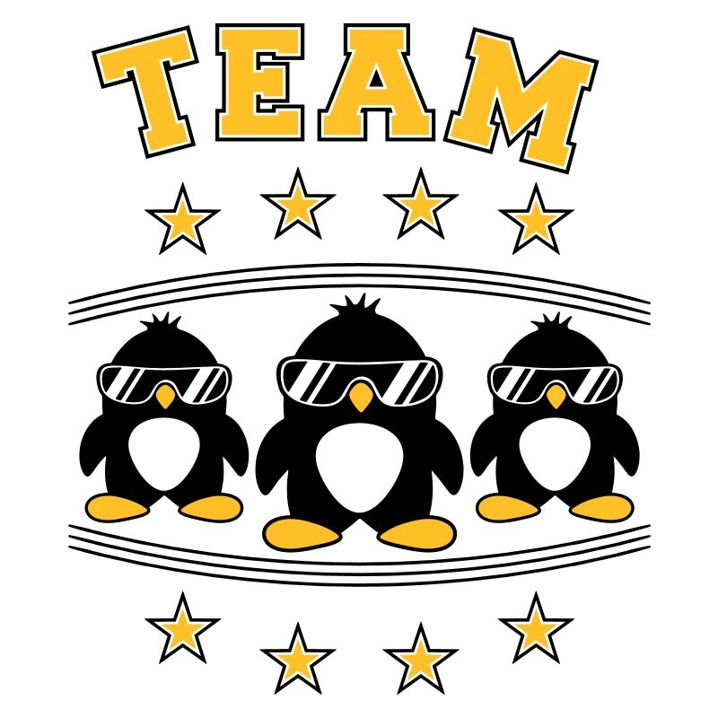 Pinguine Team Freunde