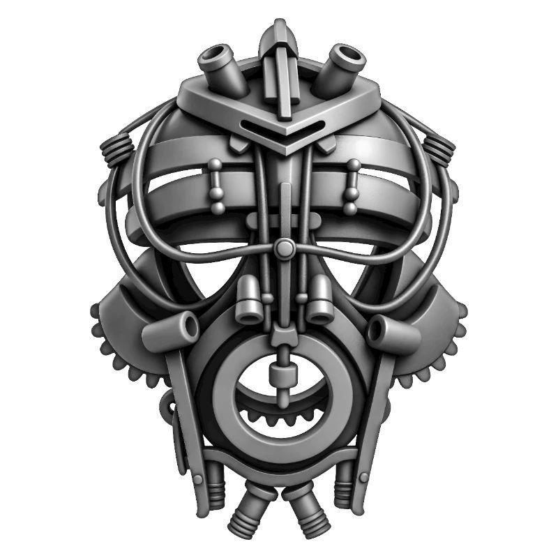 ROBOT MASK #1 - black & white