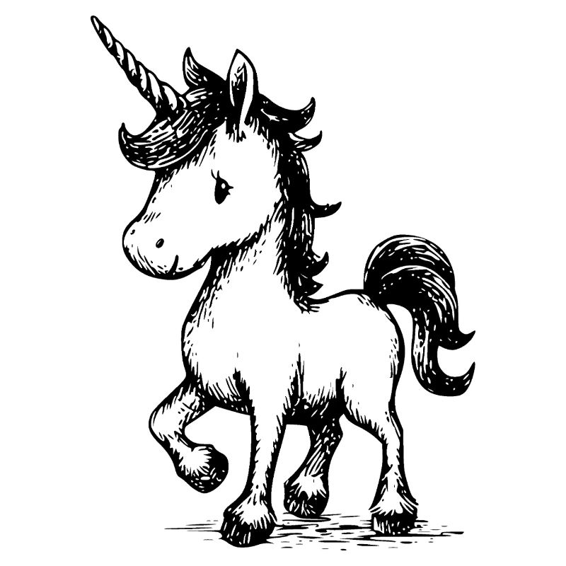Licorne mignonne