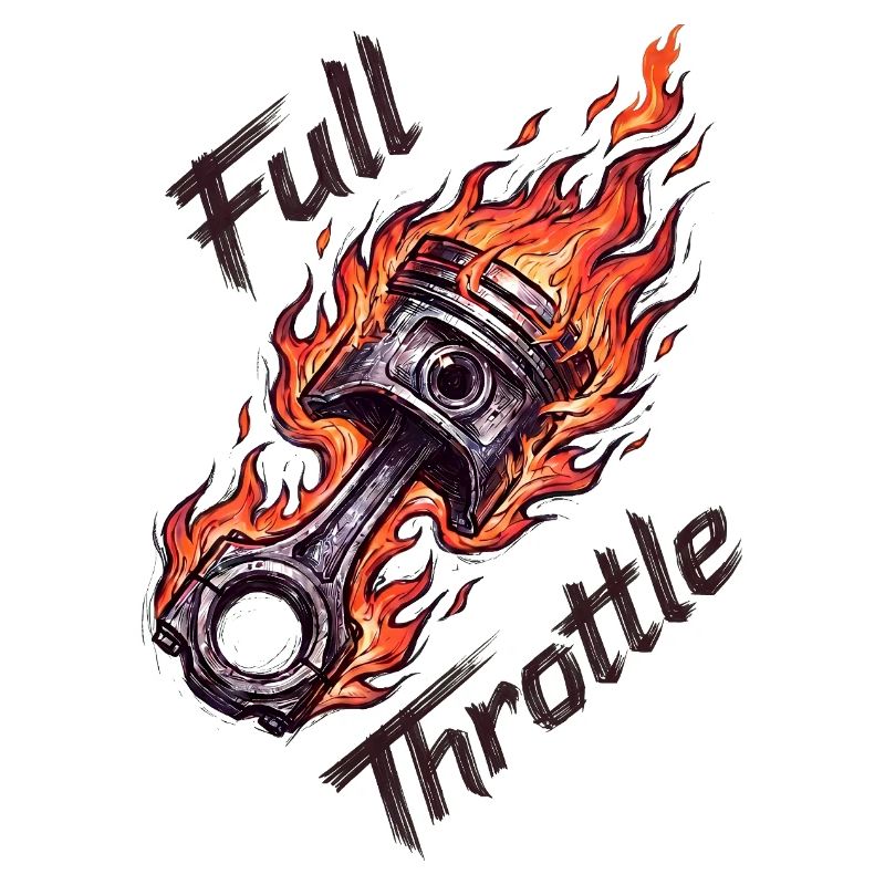 Piston à pleine accélération
