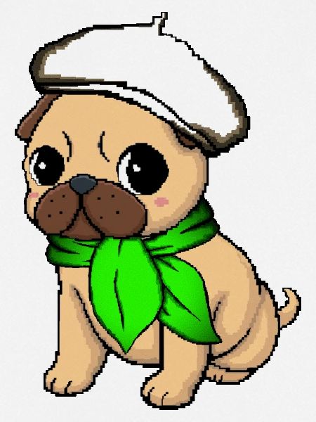 Beige Beret Mops