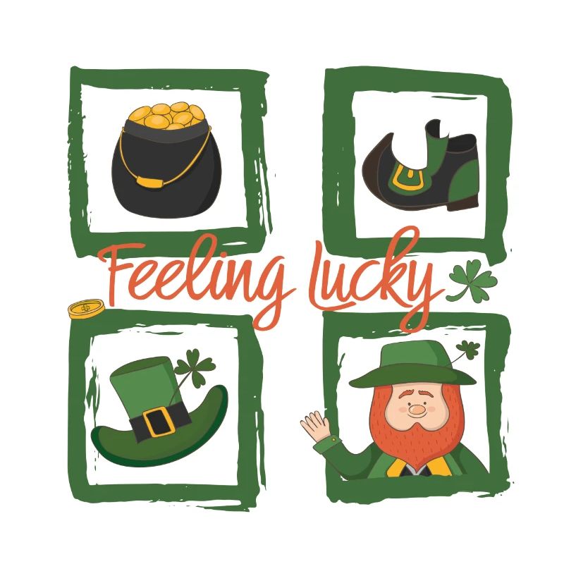 Sei glücklich - feeling lucky St. Patricks day