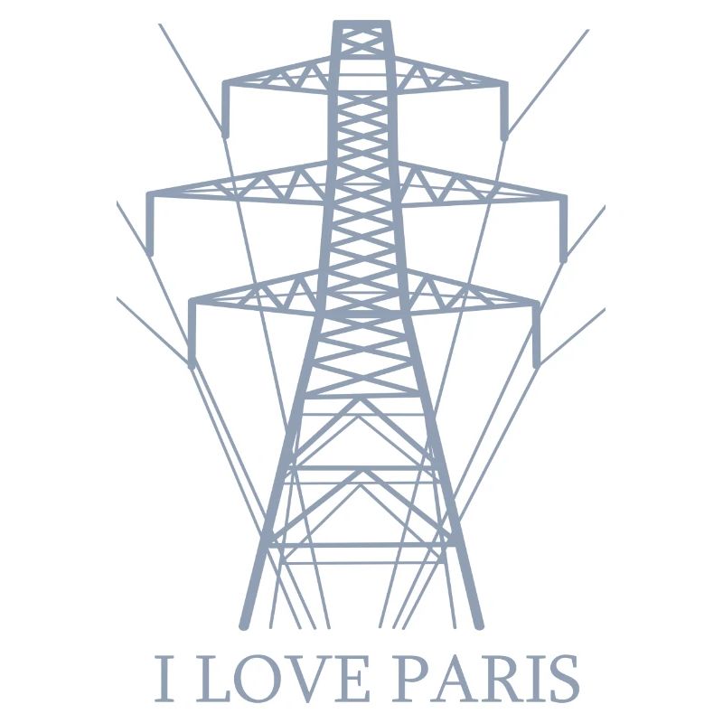 Ironic I love Paris Eiffel Tower as a power pole