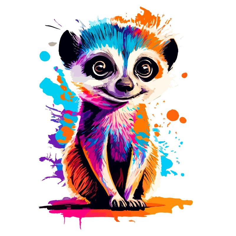 Suricate coloré - Suricate du désert