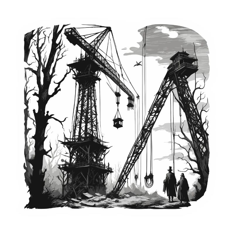 Crane / construction site / winch / crane system