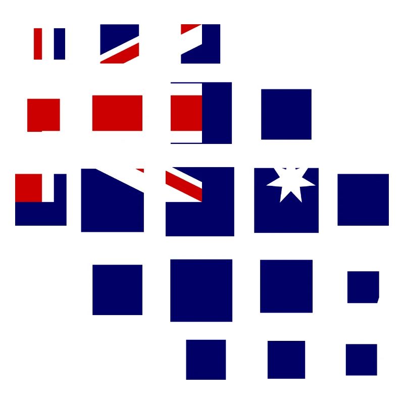 Drapeau australien sous le drapeau australien