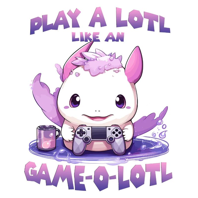 Axolotl T mignon pour les joueurs | Kawaii Stuff