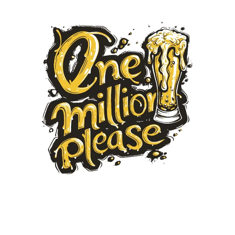 Eine Million Biere bitte - Witziges Bier Meme