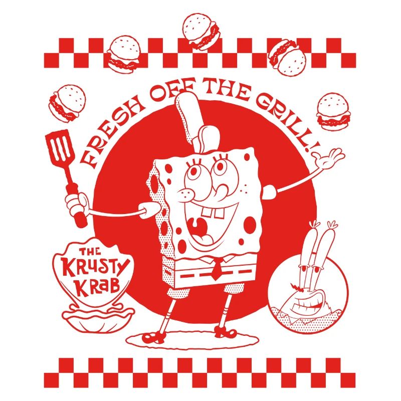 Spongebob Squarepants Red & White Design