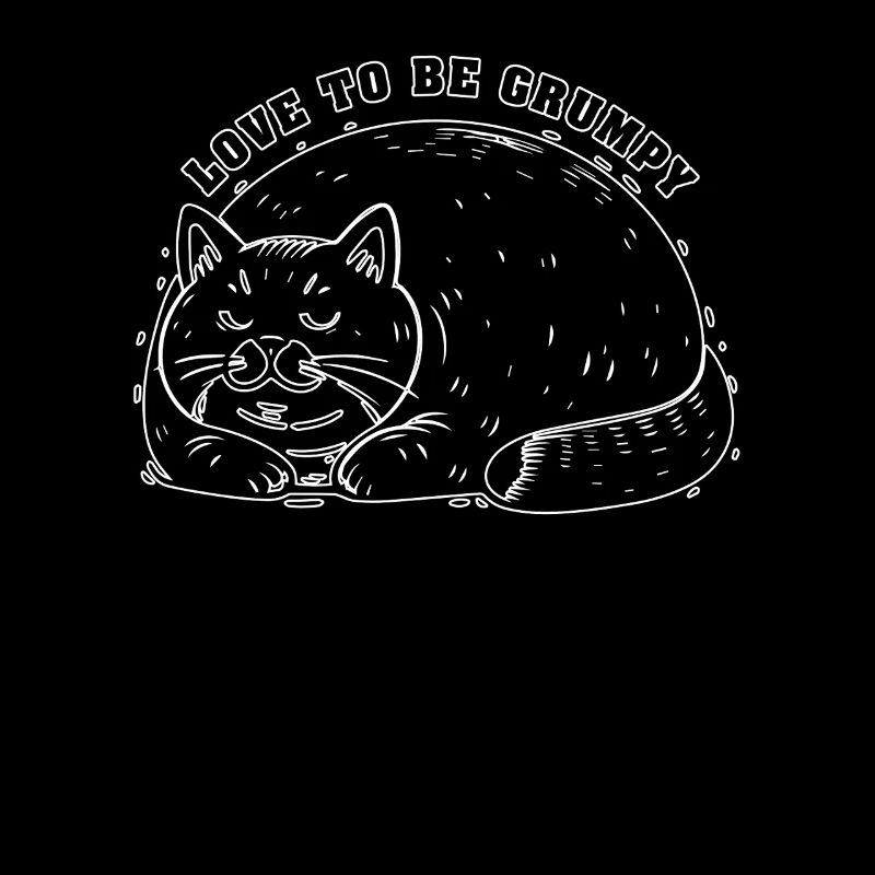 love to be grumpy Katze schlechte Stimmung Tier