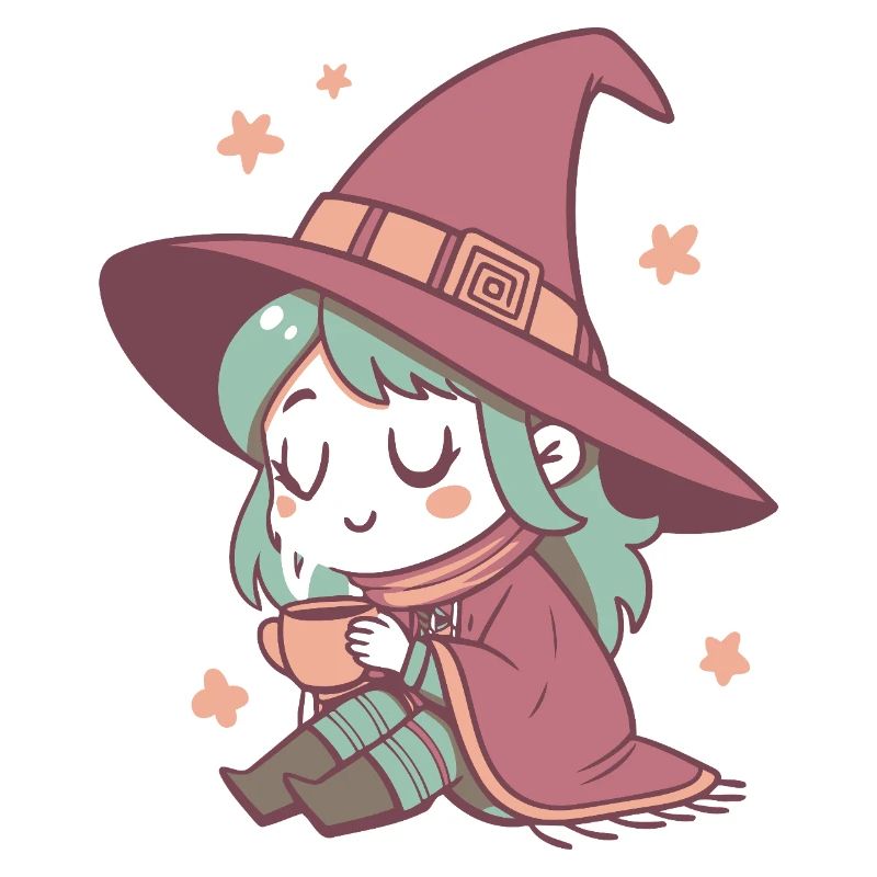 Witch Cozy with Pastel Tea