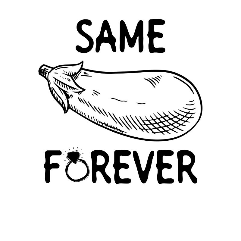 Same Eggplant Forever - Bride JGA Lustig