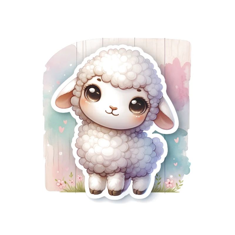 A Sweet Easter Sheep With Fluffy Wool