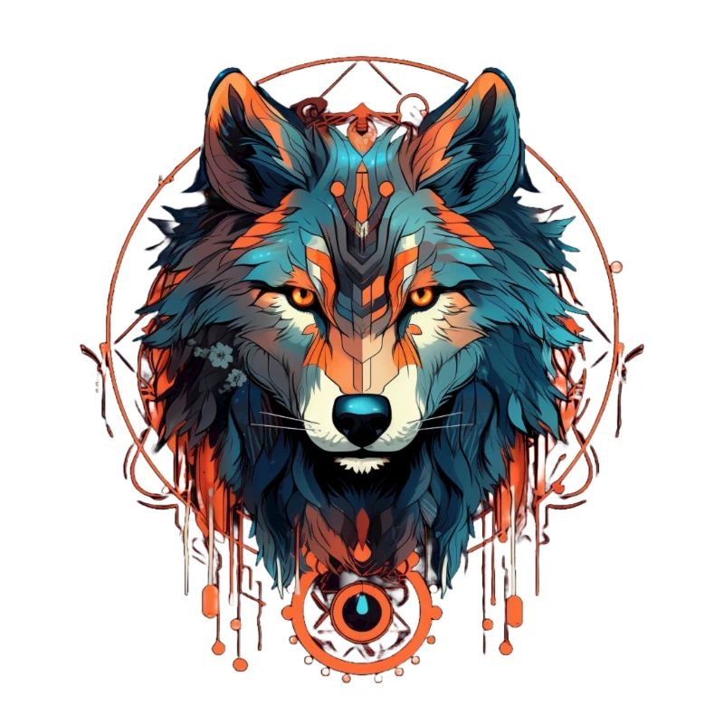 Mystical Wolf Circle