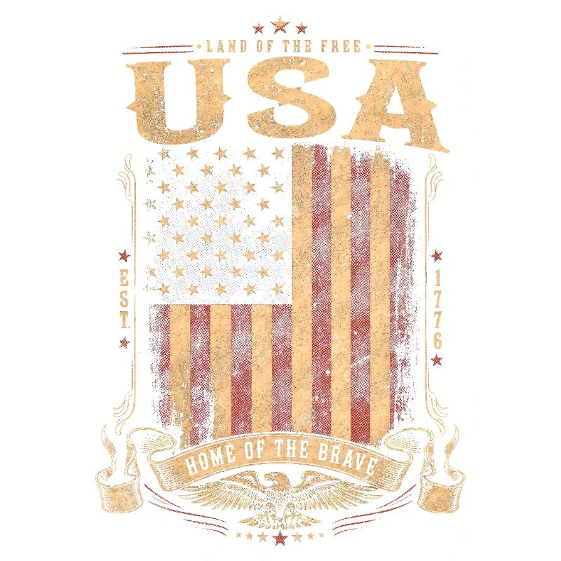Vintage US Flags Crest