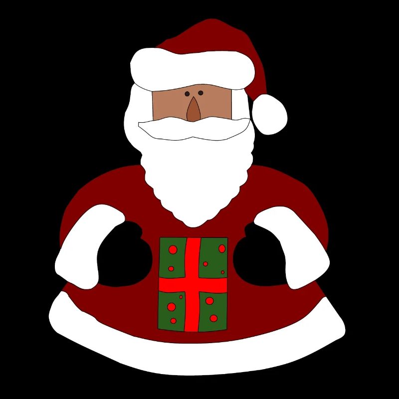 Weihnachtsmann mit Geschenk