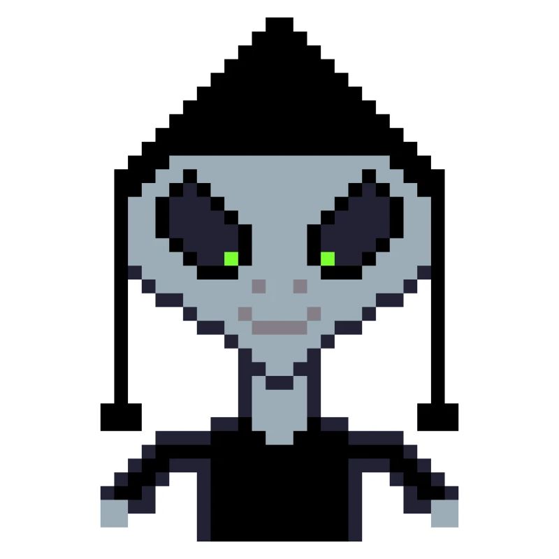 Pixel Alien "Black Boy"