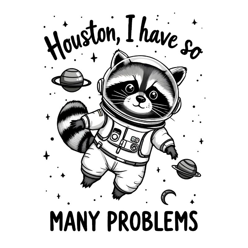 Houston, I have so many problems - Waschbär