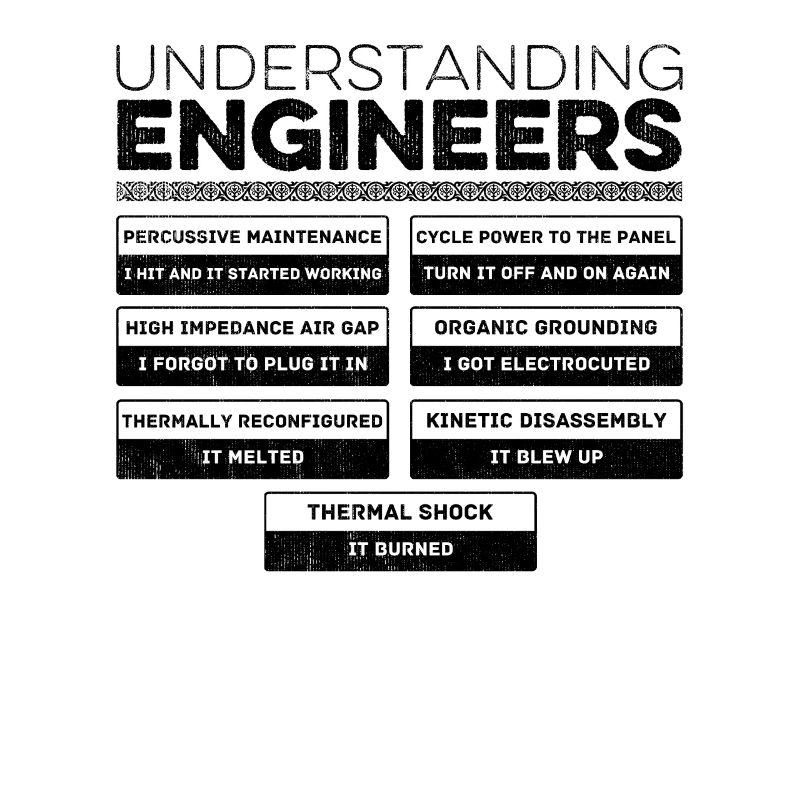 Understanding Engineers - Cool Sarcastic Engineer