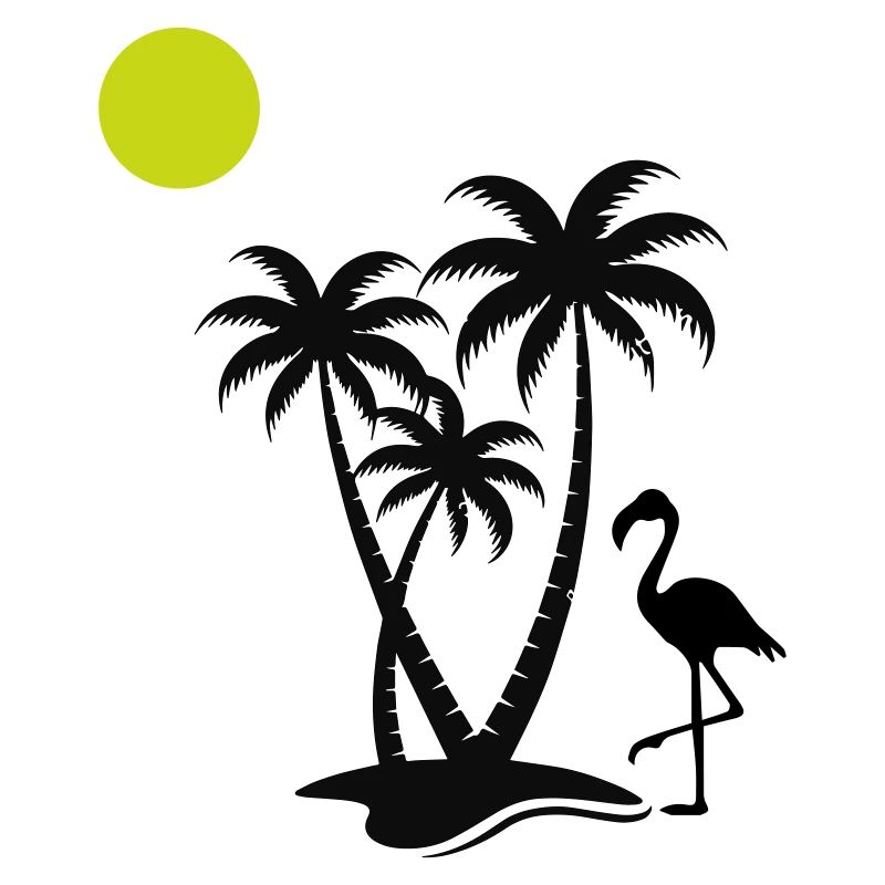 Flamingo Palm Trees