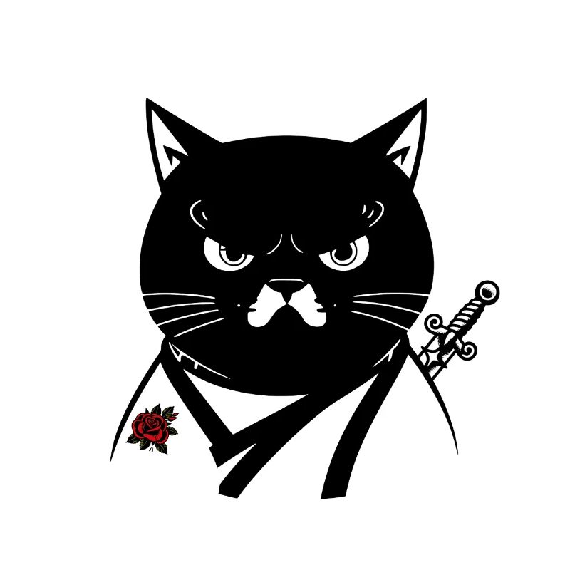 Le chat samourai, le chat Bushido