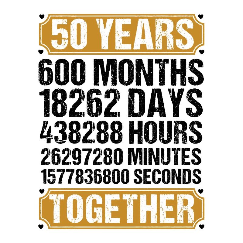 50. Hochzeitstag Ehemann Ehefrau Ehe