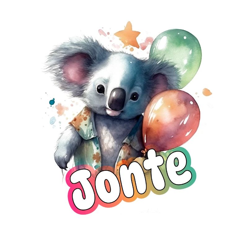 JONTE - Schöner Junge Name mit süßem PANDA